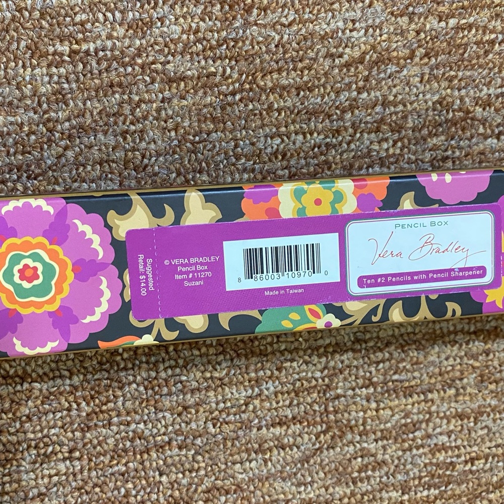 Vera Bradley Pencils and Pencil Sharpener. New in Box. - Picture 5 of 11